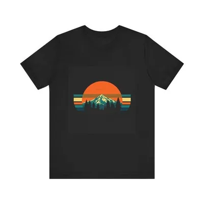 Retro Mountain Sunset T-Shirt