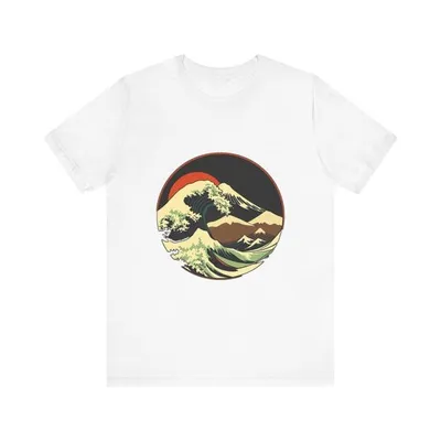 Great Cresting Wave Mount Japanese Ukiyo-e T-Shirt