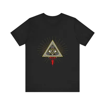 All Seeing Eye Radiating Celestial Mystical T-Shirt