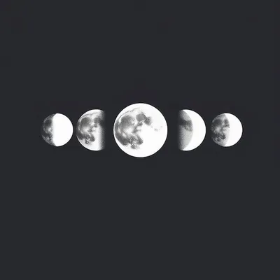 Celestial Moon Phases Line Art Printable Wall Art
