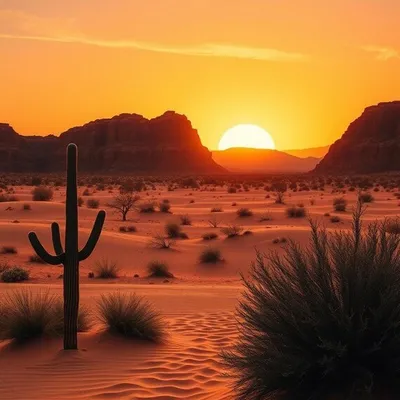 Desert Boho Arch Sunset Printable Wall Art