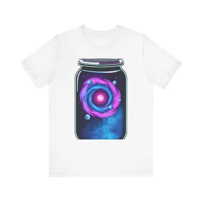 Galaxy Swirling Inside Glass Space Galaxy T-Shirt